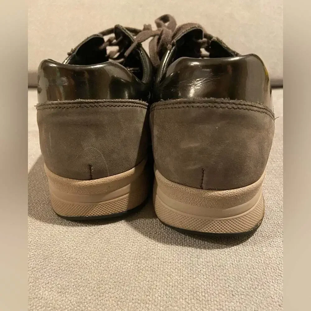 Mephisto Brown Leather Sneakers